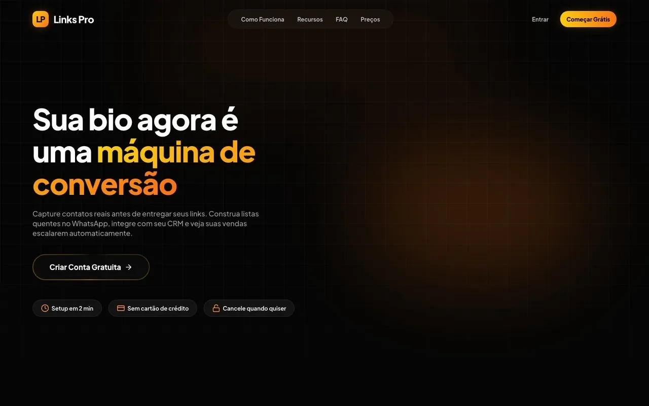Tela do LinksPro