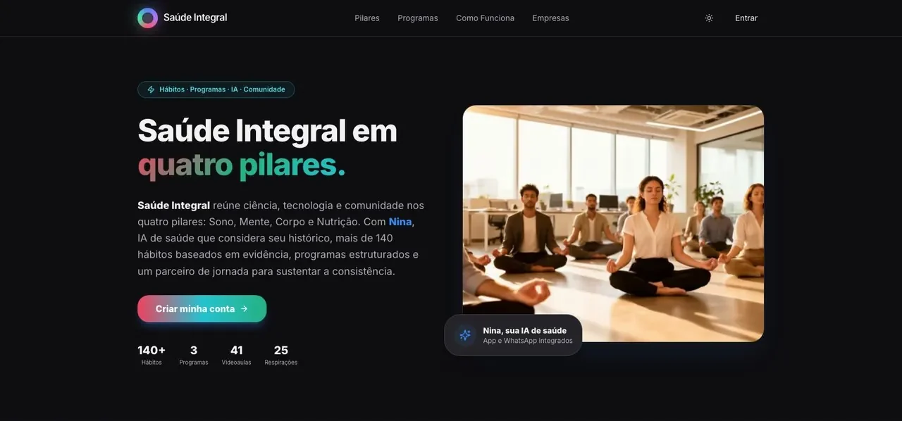 Tela do Saúde Integral